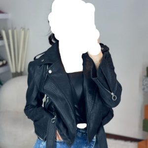 کاپشن کوتاه چرم